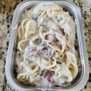 Linguine champignons bacon